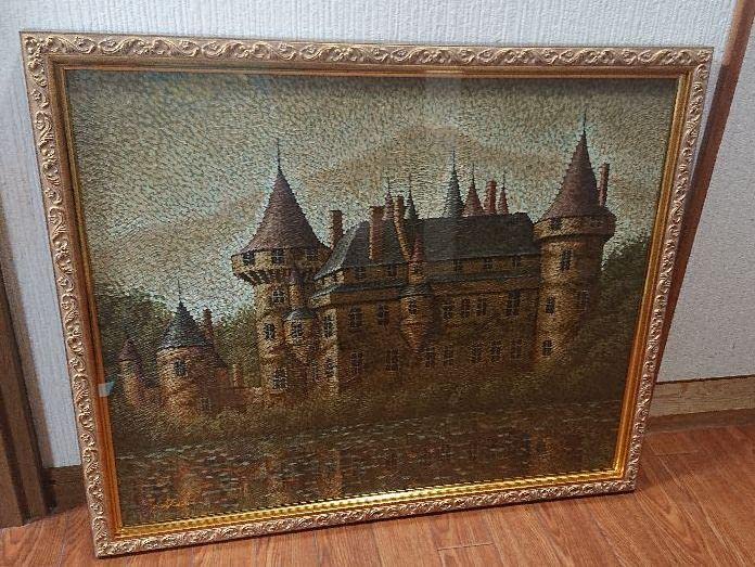 池田千鶴子　古城、4号油彩、新品、品番539 京都東峰美術旧蔵 池田千鶴子 古城、4号油彩、新品、品番539 京都東峰美術旧蔵